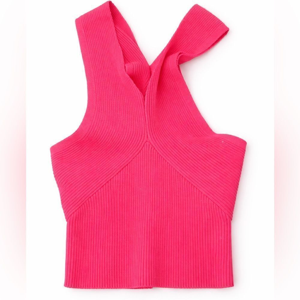 Forever 21 Hot Pink Ribbed Tank Top